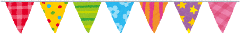 Colorful Pennant Garland Illustration